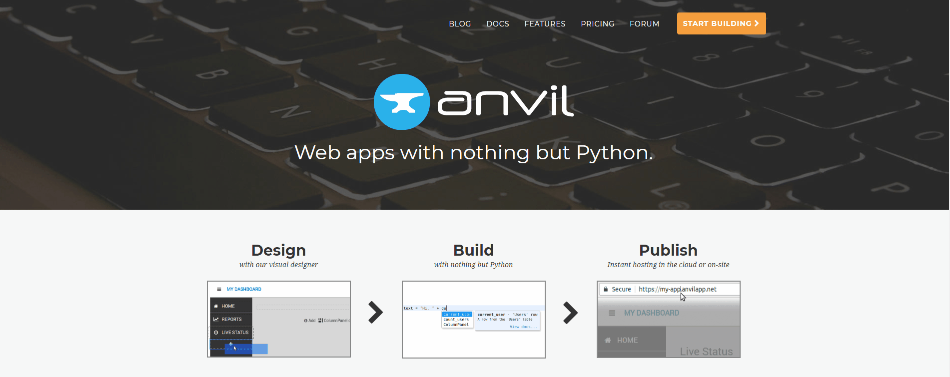 Introduction to Anvil : A tool to create a web interface for any Python project