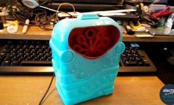 Twitter controlled bubble machine